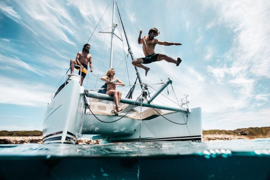 Cannigione: Catamaran daily tour to La Maddalena Archipelago - Swimming, snorkeling, and time off the boat