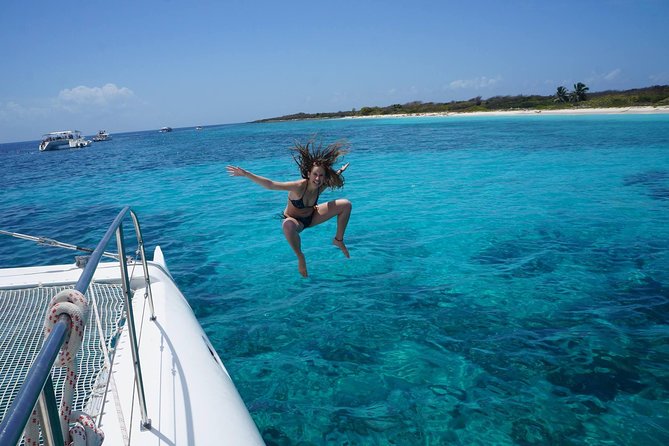 Catalina Island - Snorkeling tour on a luxury catamaran - The Wall: coral and the first swim
