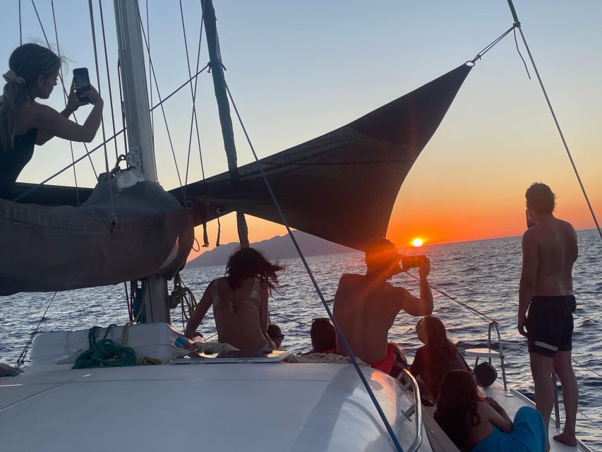 Catamaran Afternoon Cruise: Kleftiko half day with sunset - Swimming at Kalogries or Plathiena
