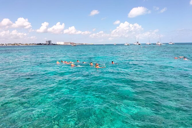 Catamaran Albatros Platinum & Beach club & Open bar & Isla Mujeres - AMAZONA Beach Club: lunch, beds, and music