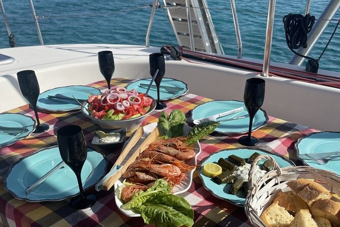 Catamaran cruise in Mykonos with Meal, Drinks & Transport - Seeing Delos Without Leaving the Boat