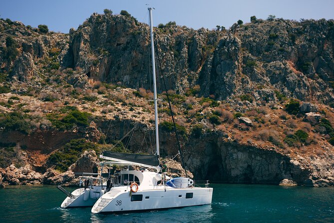 Catamaran Cruise in Nafplio | Private - Setting out beside Bourtzi fortress