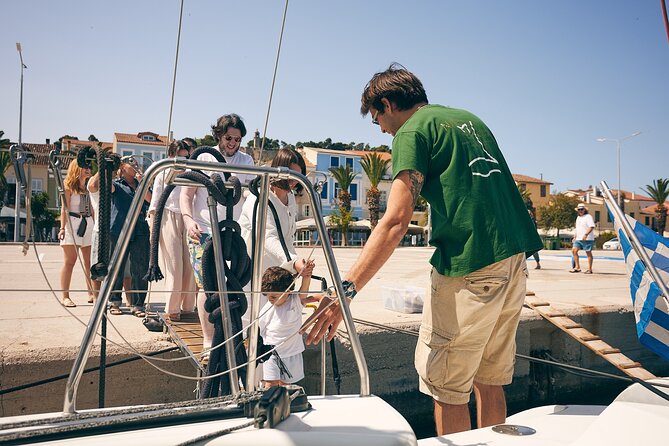 Catamaran Cruise in Nafplio | with Local Treats - Leaving Nafplio Port Beside Bourtzi