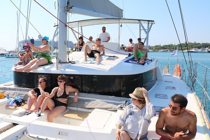 Catamaran Cruises Rhodes - 6 Hours Day Cruise ALL INCLUSIVE - Kallithea Springs: the final swim and rocky coves