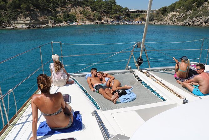 Catamaran Cruises Rhodes - 6 Hours Day Cruise ALL INCLUSIVE - Food, drinks, music, and the mood onboard