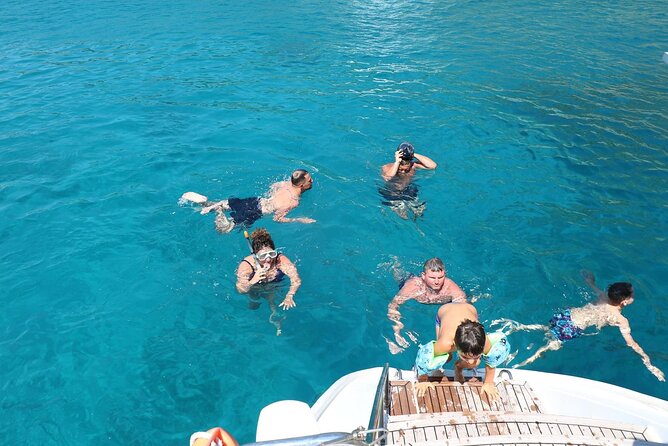 Catamaran Cruises Rhodes - 6 Hours Day Cruise ALL INCLUSIVE - Anthony Quinn Bay: clear water and the first swim