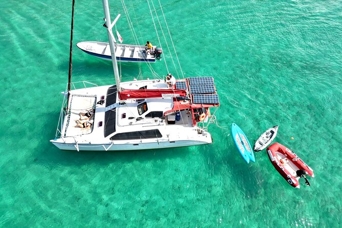 Catamaran Day Cruise Caribbean Beaches with Snorkelling and Lunch - Blue Veins lagoon offers the calmest water