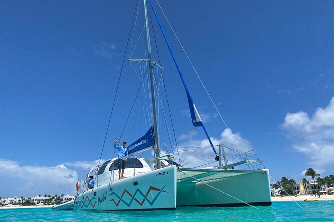 Catamaran Day Sail - Tintamarre Island and the white-sand beach