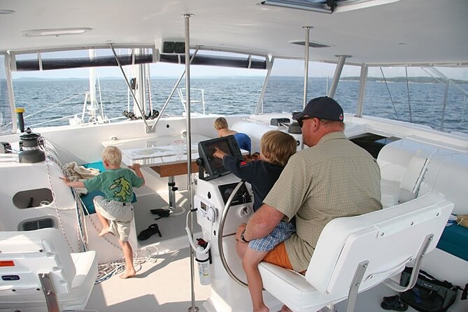 Catamaran Day Sail Shelling Excursion 42ft. Mainecat Cool Beans - Who will enjoy Cool Beans most