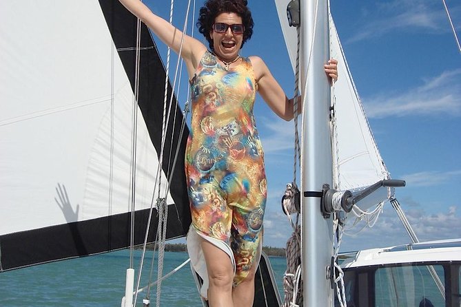 Catamaran Day Sail Shelling Excursion 42ft. Mainecat Cool Beans - The beach stop, shells, and the swim ashore