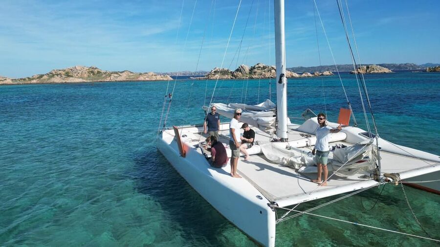 Catamaran: Day trips in La Maddalena's Archipelago - Aboard Scatto, a Sporty 10-by-7-Meter Catamaran