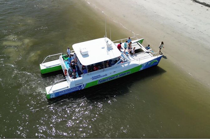 Catamaran Dolphin Cruise in Myrtle Beach with Barrier Island Stop - Dolphin watching depends on nature, not a script