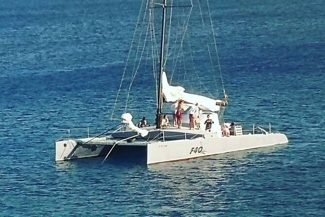 Catamaran F40 Lanzarote sailing - David Vera and the feel on board
