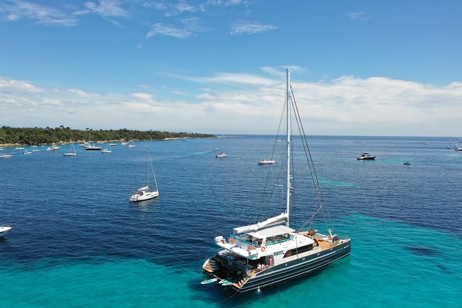 Catamaran from Cannes - The Morning Route Toward the Lérins Islands