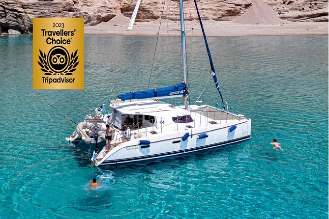 Catamaran Full-Day of Milos and Poliegos With Lunch & BBQ - Five things to know before you book