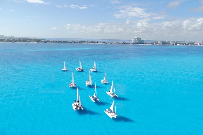 Catamaran Isla Mujeres Tour with Hotel Pick Up included - The Catamaran Ride Across the Caribbean