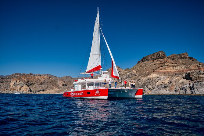 Catamaran Obycat Gran Canaria Tour - The ride toward Veneguera or Tiritaña