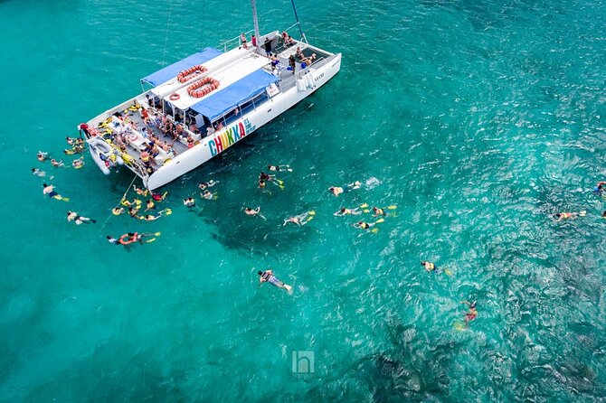 Catamaran Party Cruise and Snorkeling from Montego Bay - Margaritaville adds slides, food, and extra spending