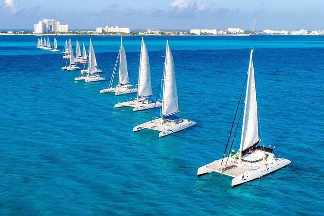 Catamaran Sail to Isla Mujeres with all inclusive from Cancun or Riviera Maya - Beach club lunch and afternoon downtime