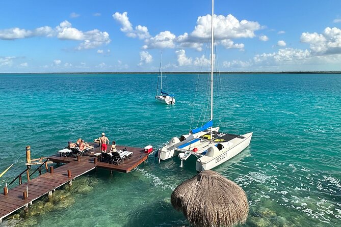 Catamaran Sailboat Bacalar Excursions - Bird Island and a quieter side of the lagoon