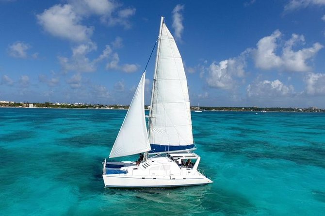 Catamaran Sailing Experience & Snorkeling Tour to Isla Mujeres - Snorkeling near the Museo Subacuático de Arte