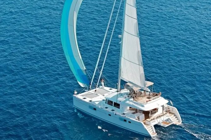 Catamaran Sailing to Dia with Lunch in Heraklion, Crete(EST 2024) - Leaving Heraklion aboard a Lagoon 46