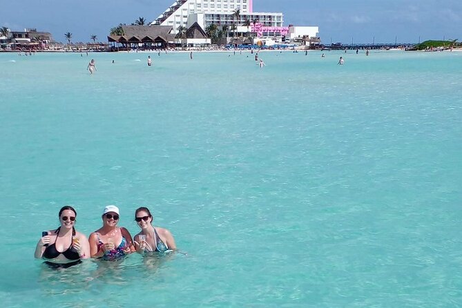 Catamaran sailing Tour to Isla Mujeres all inclusive - Playa Norte and its calm water