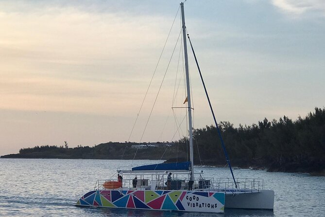 Catamaran Sunset Sail - The important catch: a catamaran does not always mean sailing