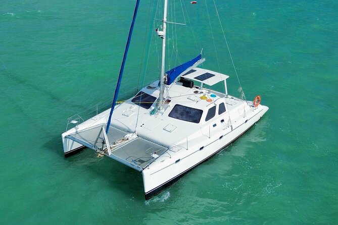 Catamaran to Isla Mujeres – Kids Go Free! (Only Pay Dock Fee) - The Playa Norte swim stop