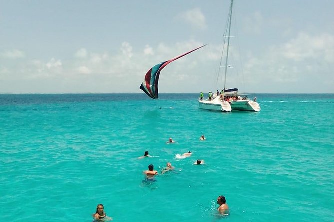 Catamaran to Isla Mujeres, Open bar, buffet, Beach Club Included - Isla Mujeres from the north side to the west side