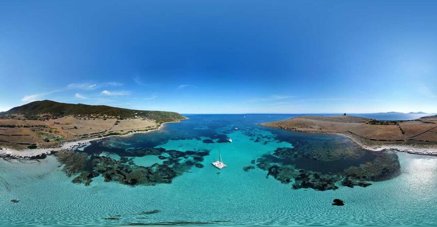Catamaran tour Asinara island national park Buriana Charter - Sailing into Asinara National Park