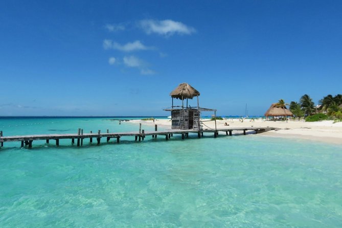 Catamaran Tour from Cancun to Isla Mujeres - Spinnaker flying above the Caribbean