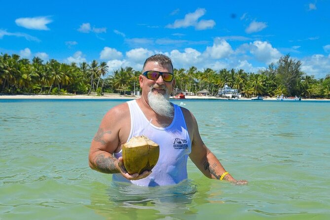 Catamaran Tour in Bavaro, Punta Cana – Snorkeling Experience - Fresh coconuts and the natural pool