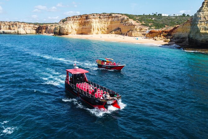 Catamaran Tour to Benagil Caves - The Cliffs and Caves Along the Coast