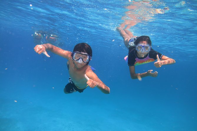 Catamaran Tour to Isla Mujeres all Included - The second-level jump and lunch stop