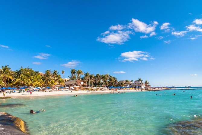 Catamaran Tour to Isla Mujeres, Open bar, Lunch, Snorkeling, Beach Club Included - Buffet lunch and beach club time
