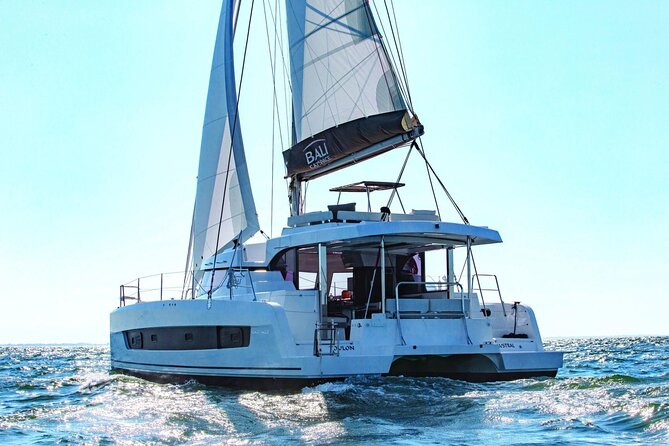 Catamaran trip and overnight stay in Palermo with meals for 8 people - Mondello, Palermo’s favorite swimming stop