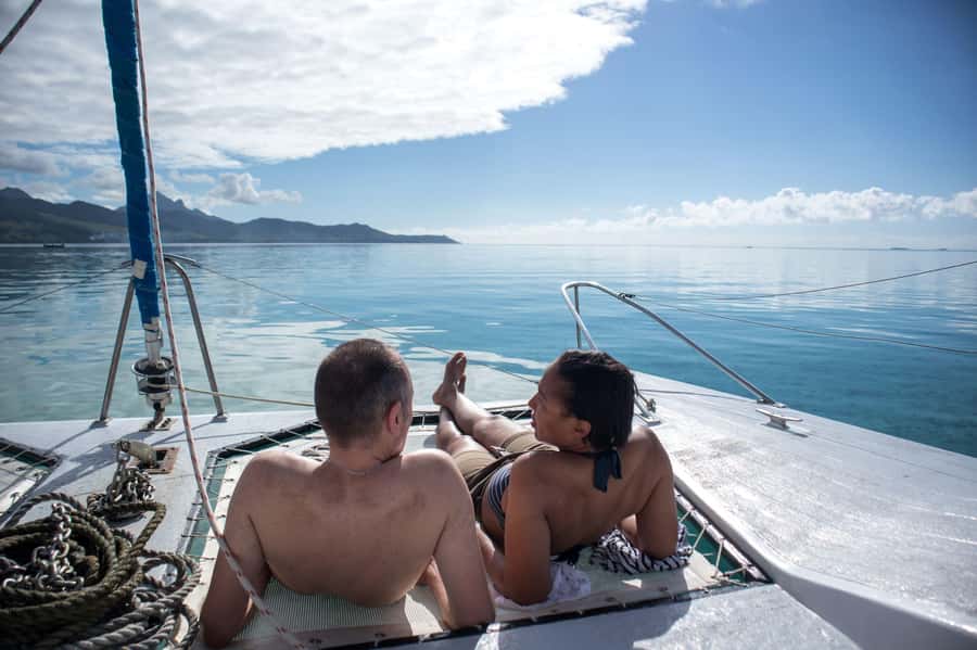 Catamaran Trip to Ile au Cerfs with Lunch and GRSE waterfall - Snorkeling in the Lagoon