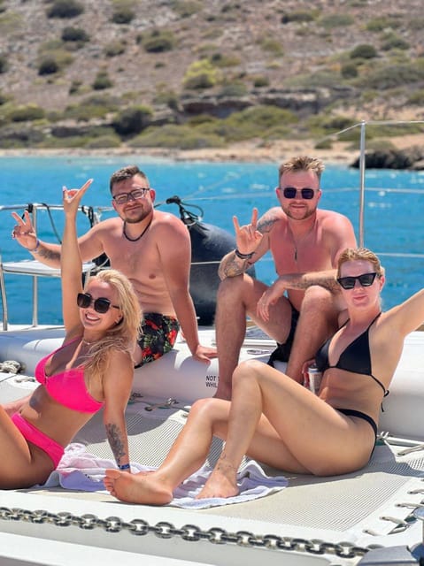 Chania: Afternoon Catamaran trip - Dinner, Drinks & Sunset - Transfers, meeting points, and timing