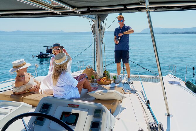 Chania Old Port All-inclusive Catamaran Cruise to Agioi Theodori - Agioi Theodoroi and four hours by the water