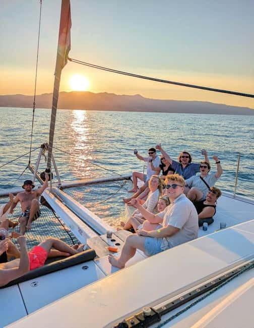 Chania Old Port:Luxury Sunset Catamaran Cruise with Prosecco - From Chania Old Port to Open Water