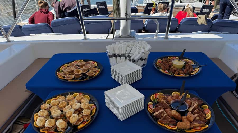 Charleston Harbor Mimosa Brunch Cruise with Brunch Bites - A smooth ride on the 55-foot Palmetto Breeze