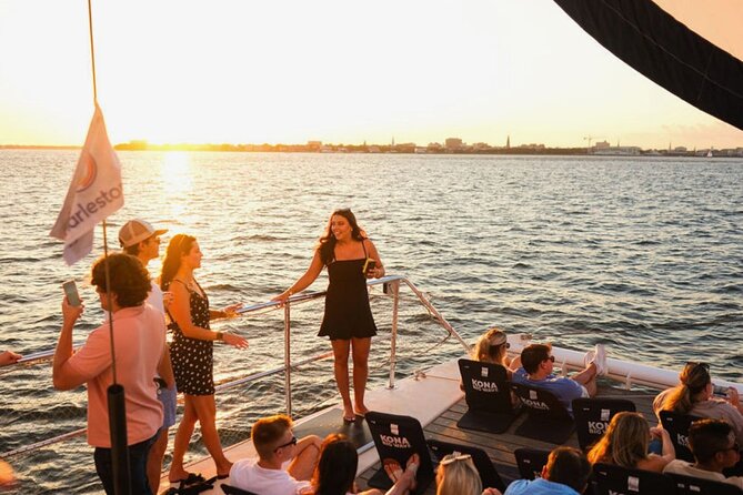 Charleston Iconic Sunset Sail - Lux Catamaran w/Bar & Bathrooms - Downtown Charleston looks different from the harbor