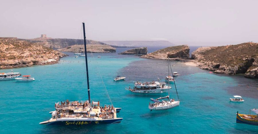 Comino: Blue Lagoon Catamaran Cruise with Lunch and Open Bar - What the Spirit of Malta feels like onboard