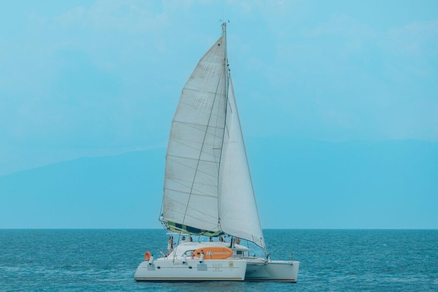 Corfu: Half Day Private Cruise on Lagoon Catamaran - The northeast coast, from Barbati to Stroggylo