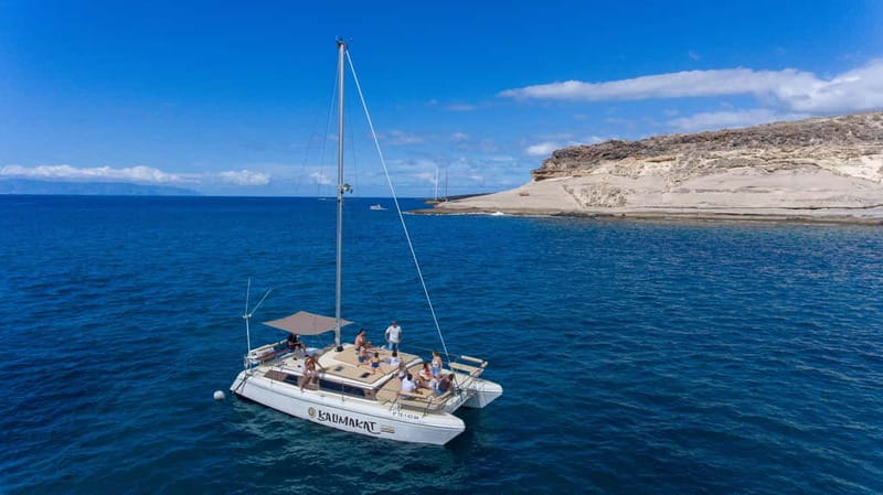 Costa Adeje: Catamaran Tour, Snorkelling, Snacks & Drinks - Coast views toward Fañabe and Torviscas