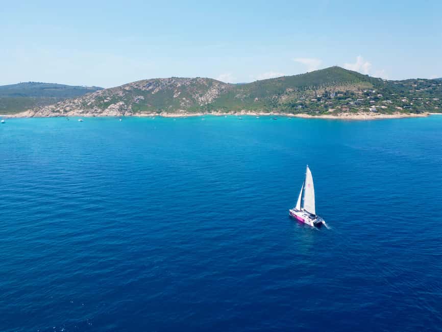 Côte d'Azur: Half-Day Coastline Catamaran Sailing Tour - Boarding with an aperitif and a view