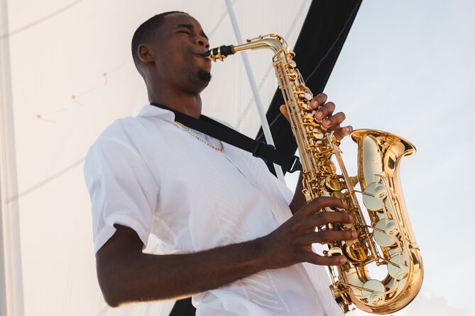 Deluxe Sunset and Saxophone Sail on Luxury Lady Grace Catamaran - Champagne, Cocktails, And Hors D’oeuvres