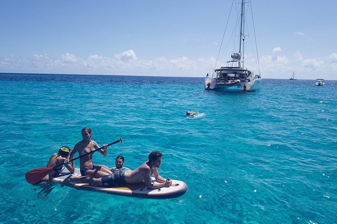 Discover Cala Bassa and Cala Comte on board a catamaran - Snorkeling at Cala Codolar