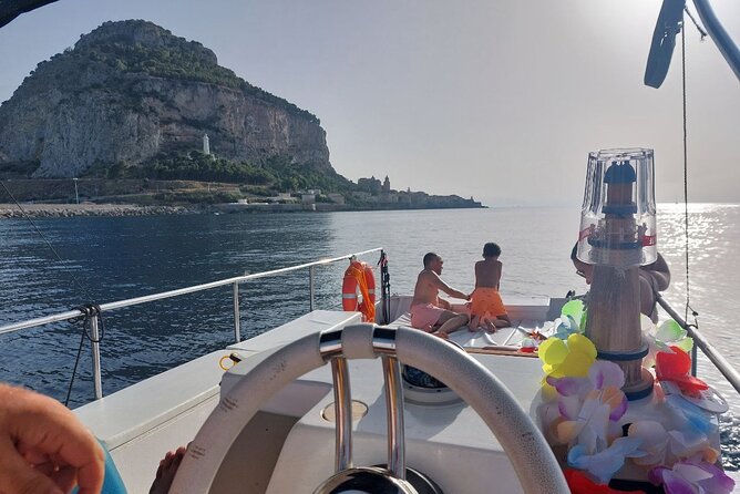 Discovering Cefalù's Coastline Activity on a Mini Catamaran - Morning, afternoon, or sunset?